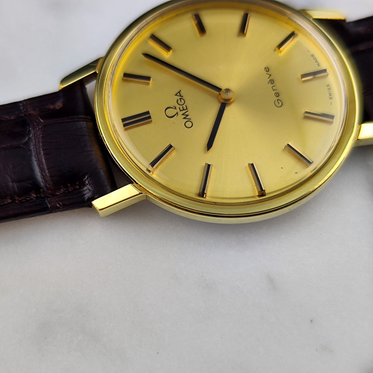 Omega Genéve Gold Dial 1974 Serviced 09/2026 – Bild 12