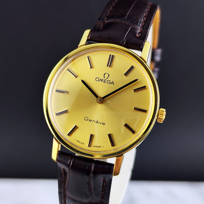 Omega Genéve Gold Dial 1974 Serviced 09/2026 – Bild 3