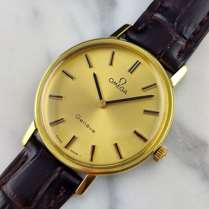 Omega Genéve Gold Dial 1974 Serviced 09/2026 – Bild 8
