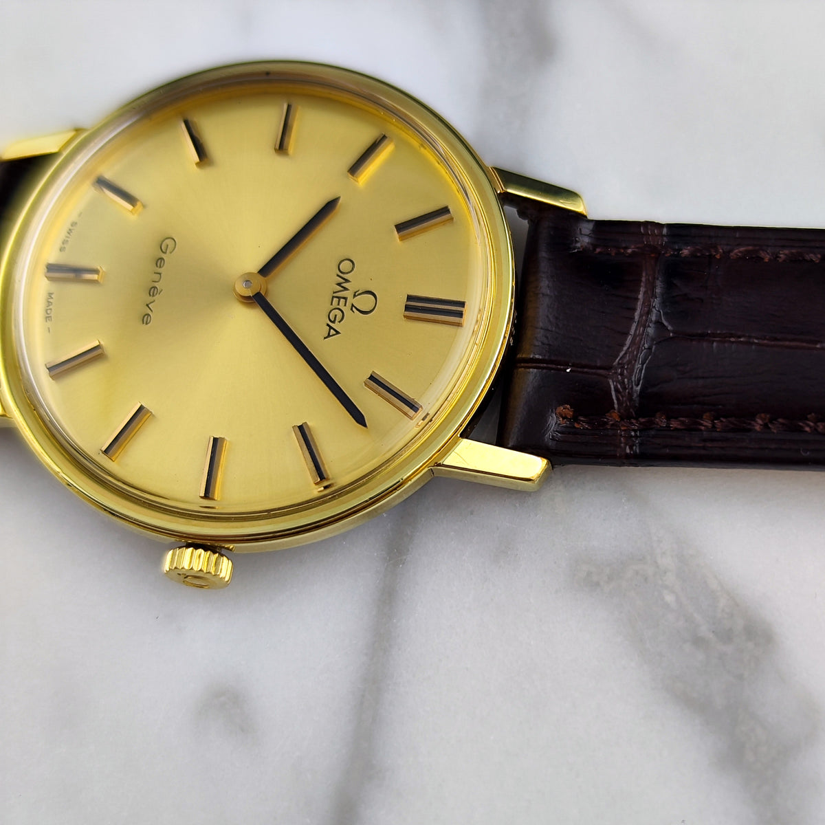 Omega Genéve Gold Dial 1974 Serviced 09/2026 – Bild 9
