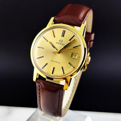 OMEGA Genéve Gold Dial Date 1972 Serviced 03/2026 [REF. 136.0104]