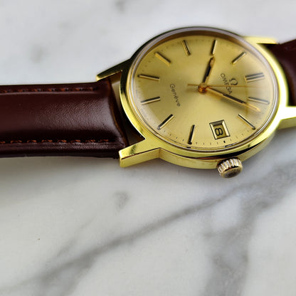 OMEGA Genéve Gold Dial Date 1972 Serviced 03/2026 [REF. 136.0104]