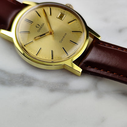 OMEGA Genéve Gold Dial Date 1972 Serviced 03/2026 [REF. 136.0104]