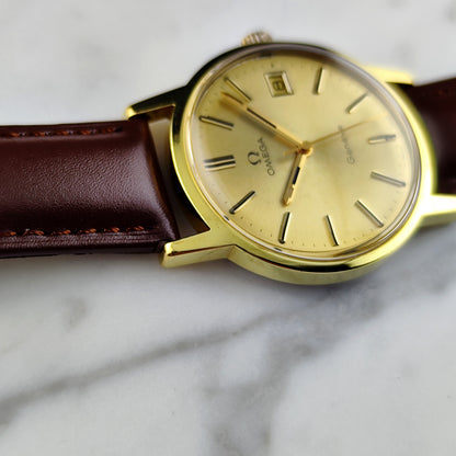 OMEGA Genéve Gold Dial Date 1972 Serviced 03/2026 [REF. 136.0104]