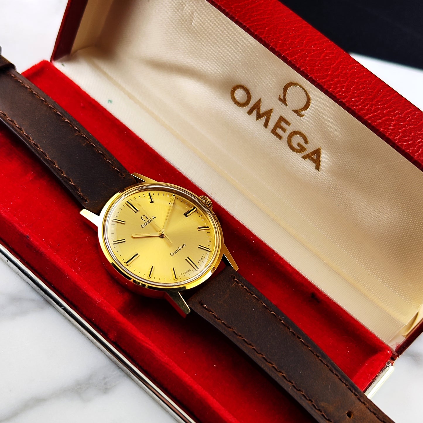 OMEGA Genève Gold Mint+ with Box 1970 [REF. 135.070]