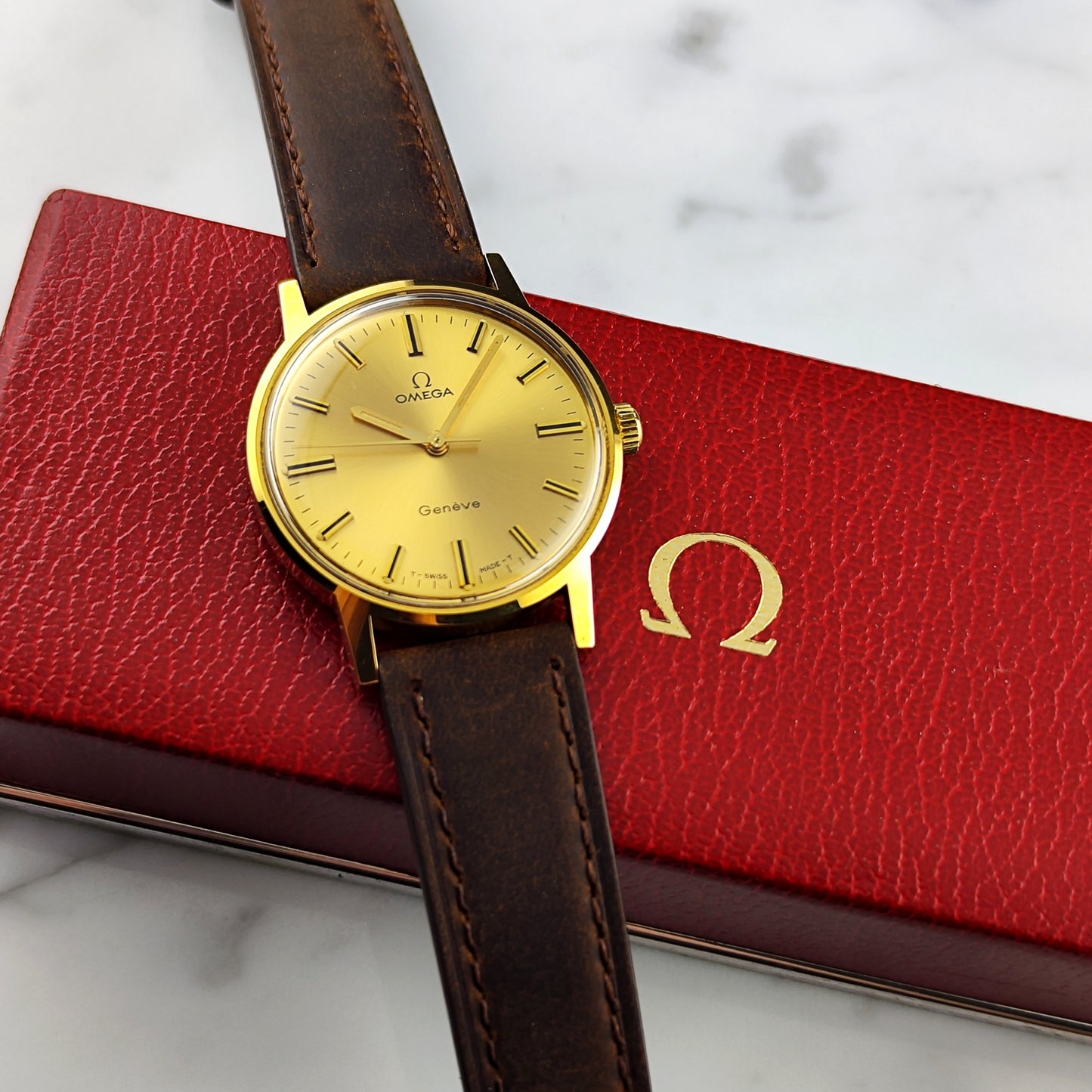 OMEGA Genève Gold Mint+ with Box 1970 [REF. 135.070]