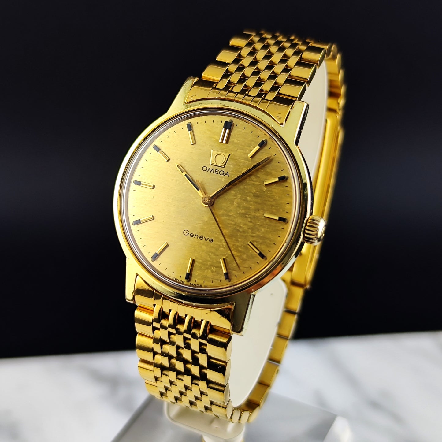 OMEGA Genéve Gold Mosaic Dial 1970 Serviced 04/2026 [REF. 135.070]
