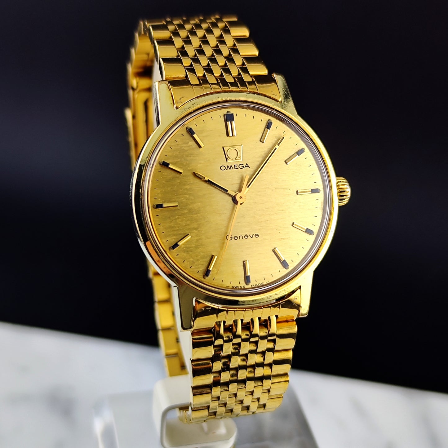 OMEGA Genéve Gold Mosaic Dial 1970 Serviced 04/2026 [REF. 135.070]
