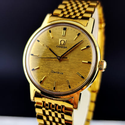 OMEGA Genéve Gold Mosaic Dial 1970 Serviced 04/2026 [REF. 135.070]