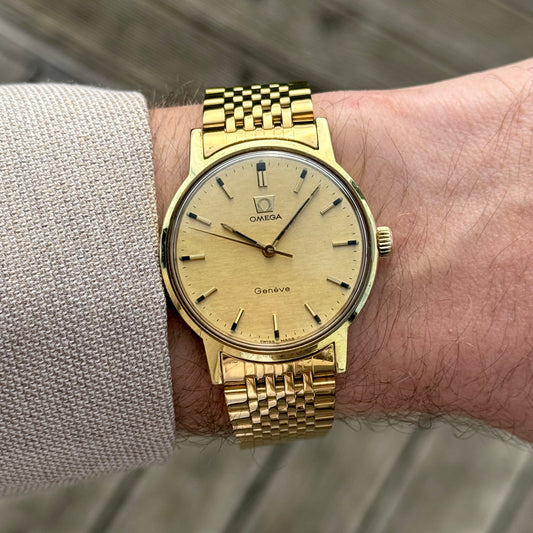 OMEGA Genéve Gold Mosaic Dial 1970 Serviced 04/2026 [REF. 135.070]
