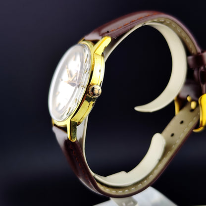 OMEGA Genéve Gold Rare Mosaic Dial White 1970 [REF. 135.070]