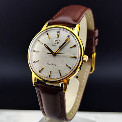 OMEGA Genéve Gold Rare Mosaic Dial White 1970 [REF. 135.070]