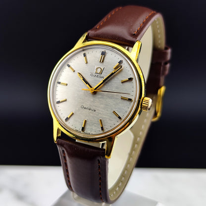 OMEGA Genéve Gold Rare Mosaic Dial White 1970 [REF. 135.070]