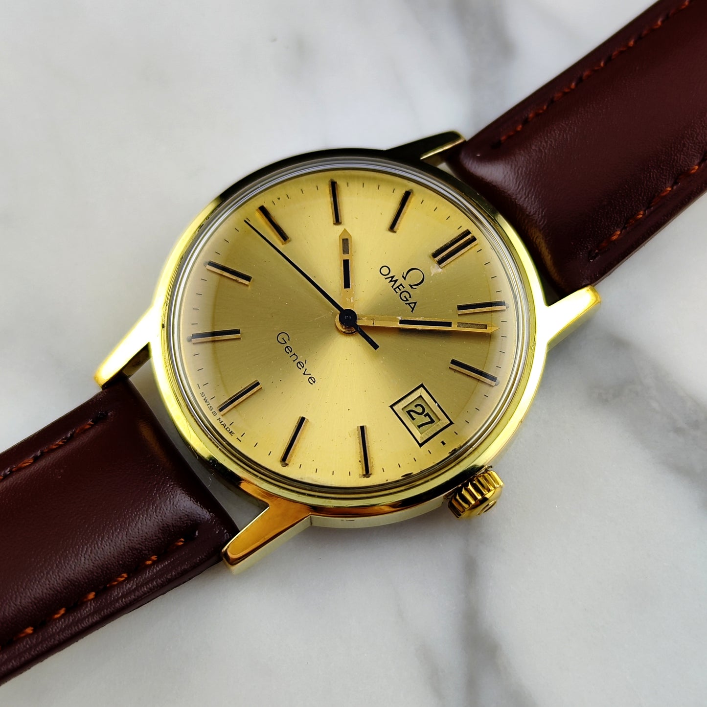 OMEGA Genéve Gold Sunburst Dial 1971 [REF. 136.0098]