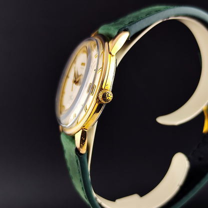 OMEGA Genéve Gold White Crosshair Dial Pie Pan 1960 [REF. 14703]