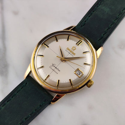 OMEGA Genéve Gold White Crosshair Dial Pie Pan 1960 [REF. 14703]