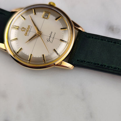 OMEGA Genéve Gold White Crosshair Dial Pie Pan 1960 [REF. 14703]