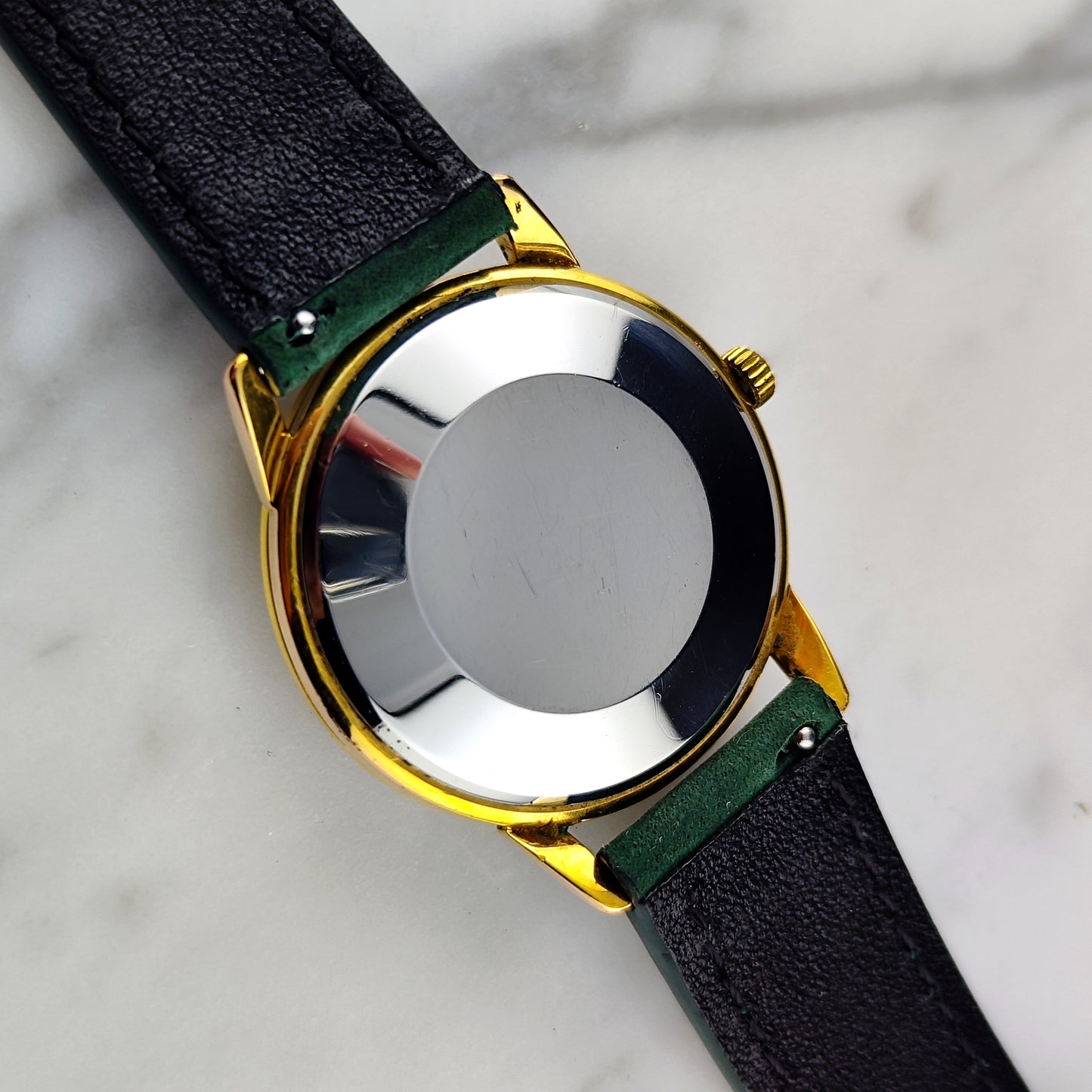OMEGA Genéve Gold White Crosshair Dial Pie Pan 1960 [REF. 14703]