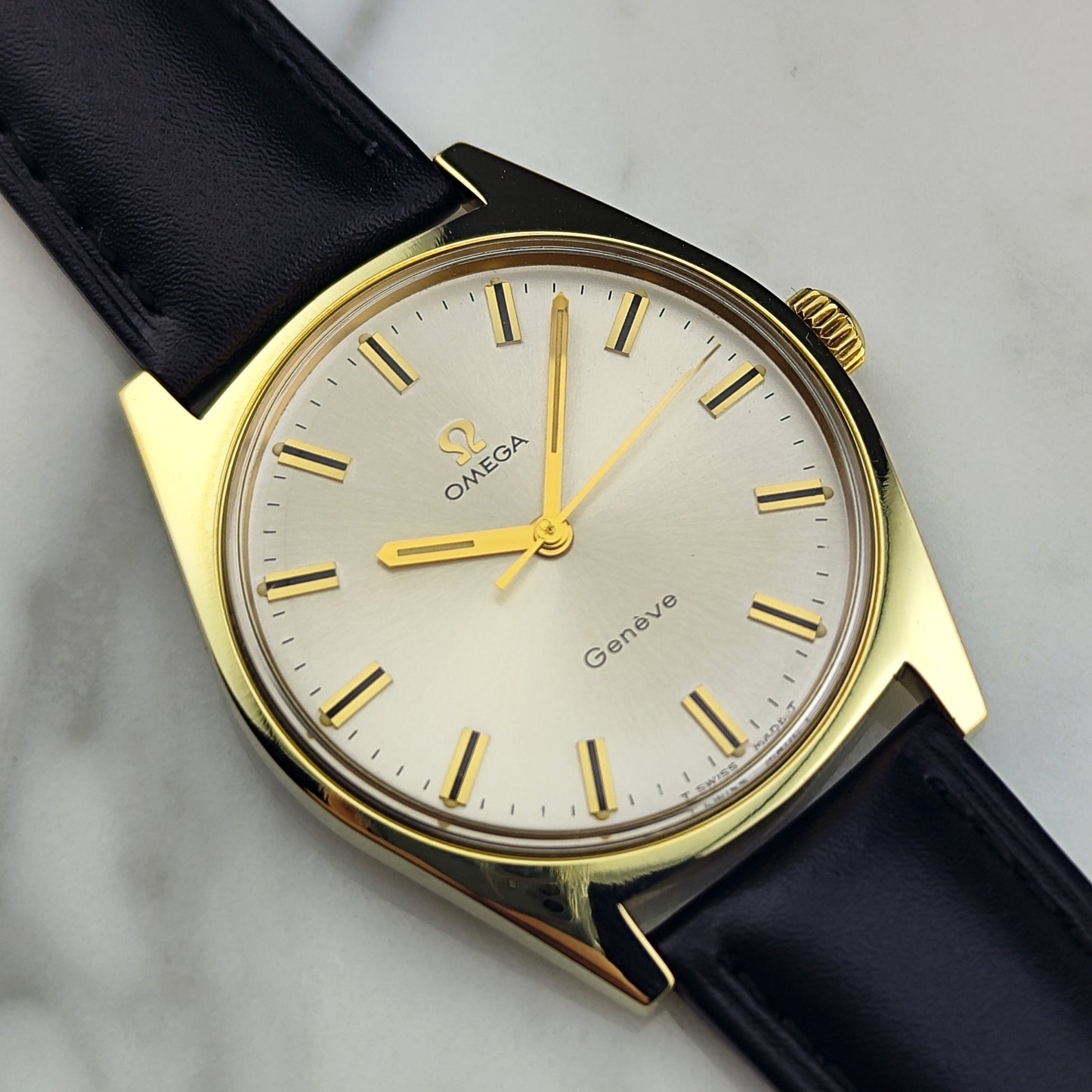 OMEGA Genéve Gold White Dial Serviced Mint+ with Box [REF. 135.041]
