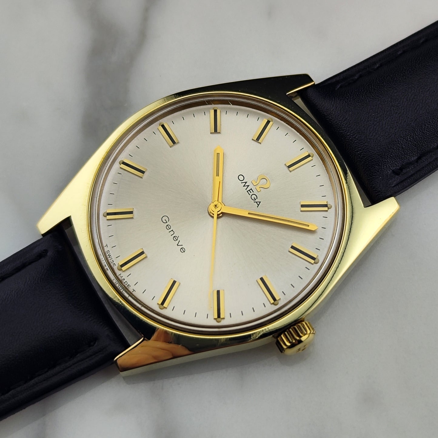 OMEGA Genéve Gold White Dial Serviced Mint+ with Box [REF. 135.041]