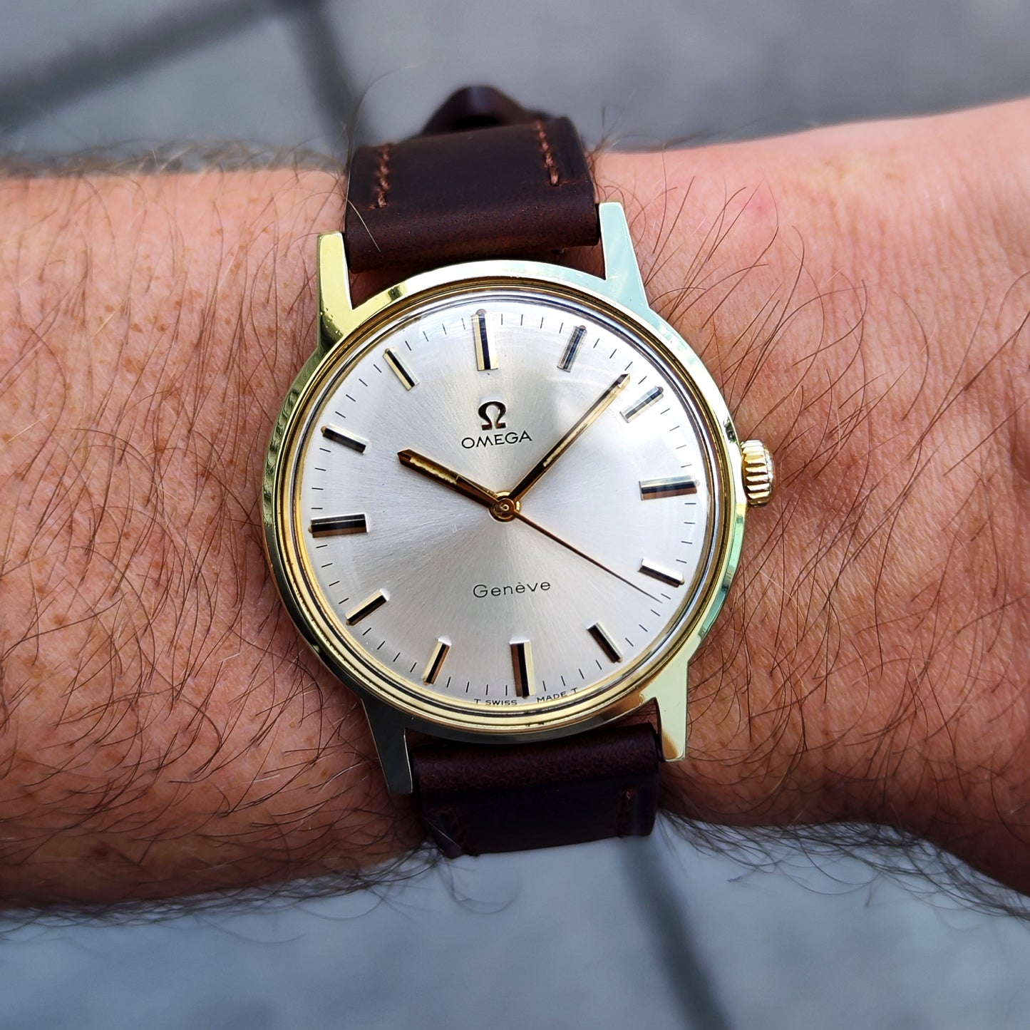Omega Genéve Gold White Dial 1970 [REF. 135.070]