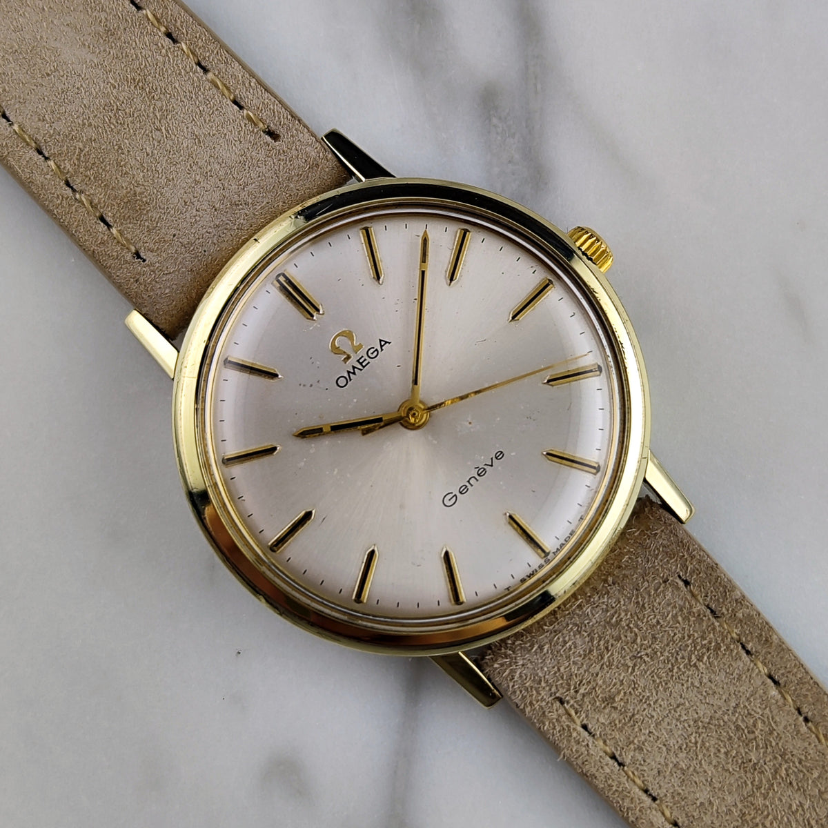 Omega Genéve Gold White Dial 1970 – Bild 1