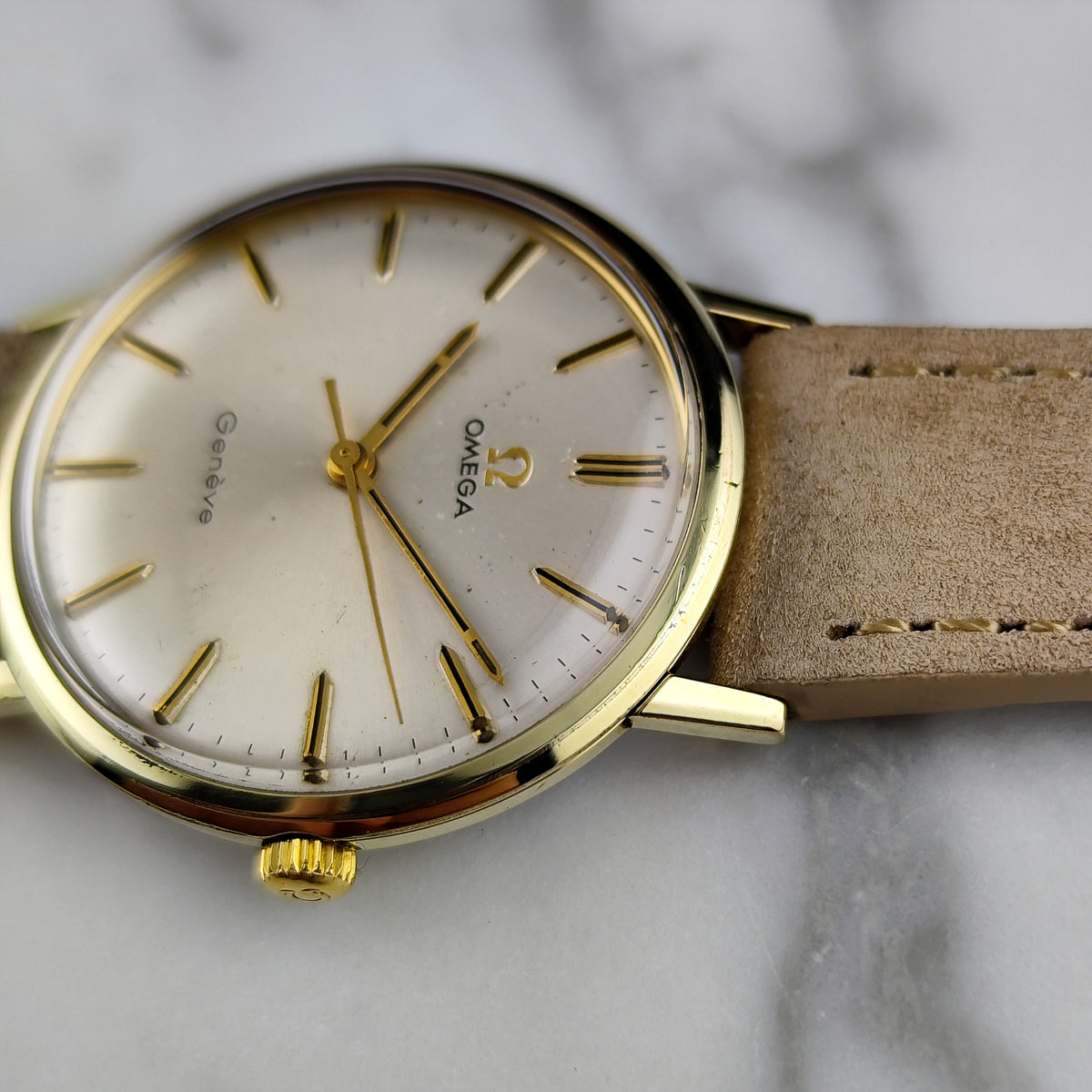 Omega Genéve Gold White Dial 1970 – Bild 12
