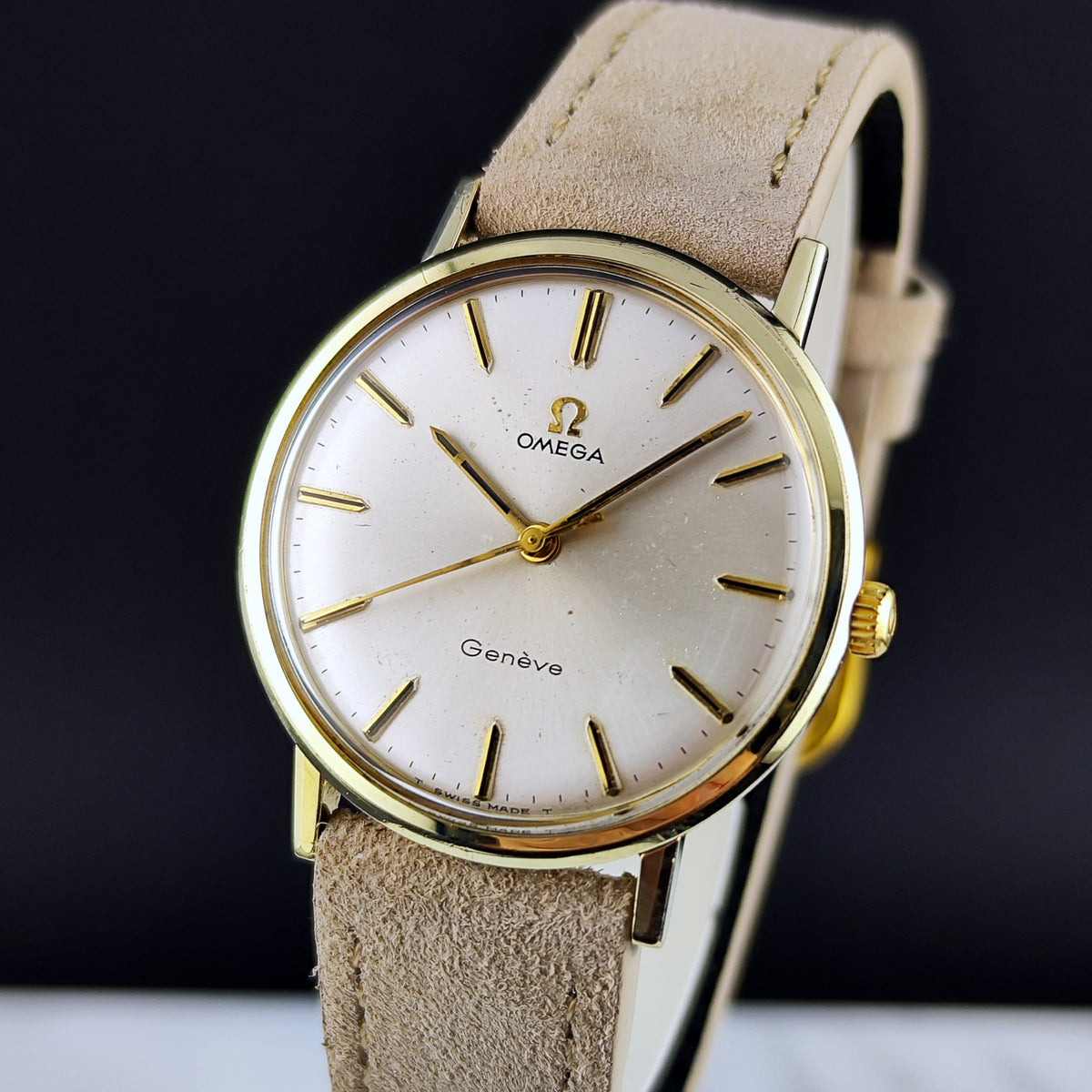 Omega Genéve Gold White Dial 1970 – Bild 3