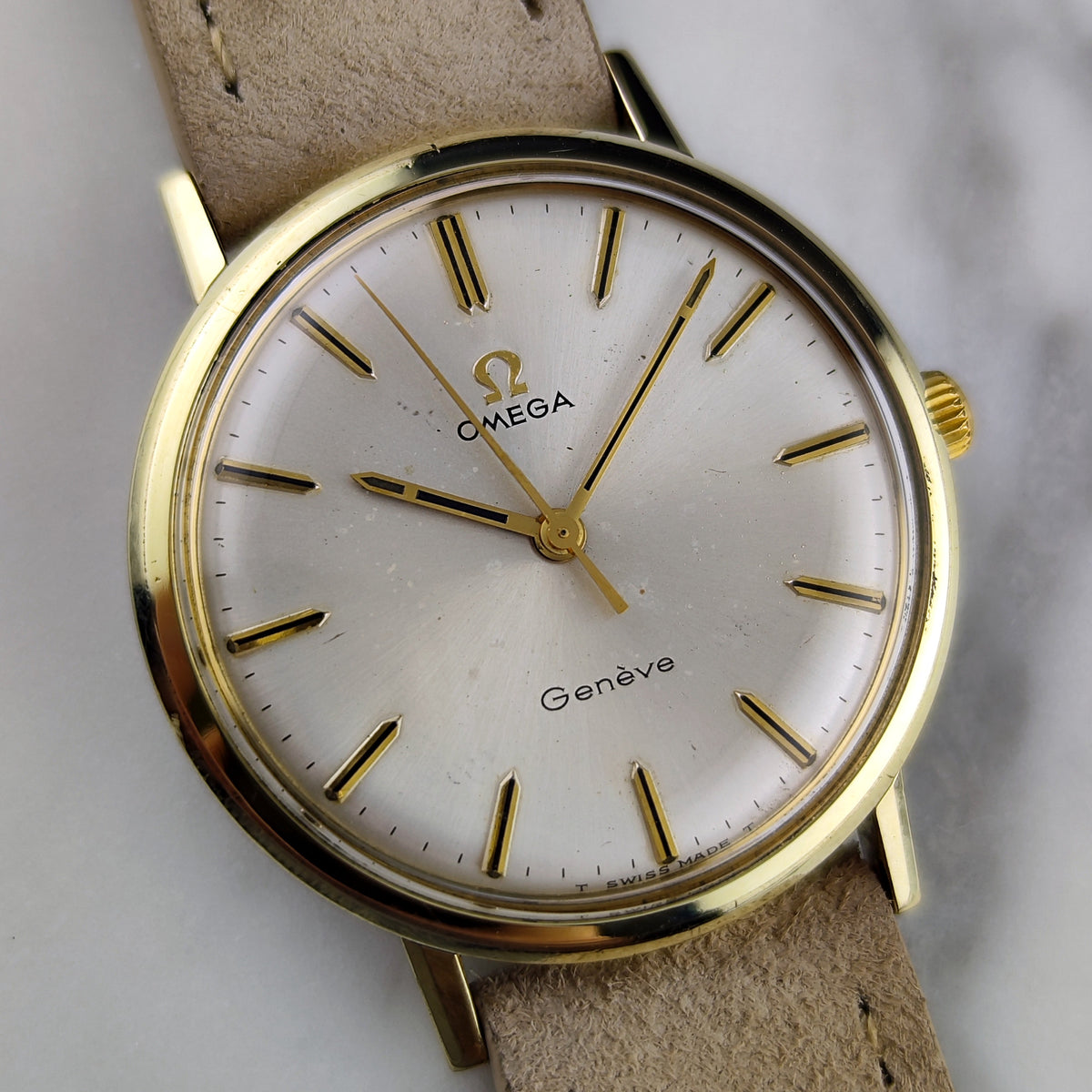 Omega Genéve Gold White Dial 1970 – Bild 8