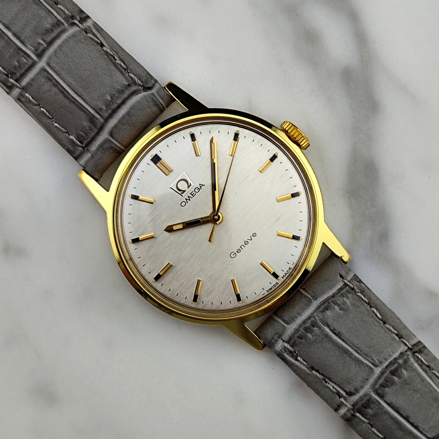 OMEGA Genéve Gold White Special Mosaic Dial Serviced [REF. 135.070]