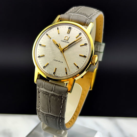 OMEGA Genéve Gold White Special Mosaic Dial Serviced [REF. 135.070]