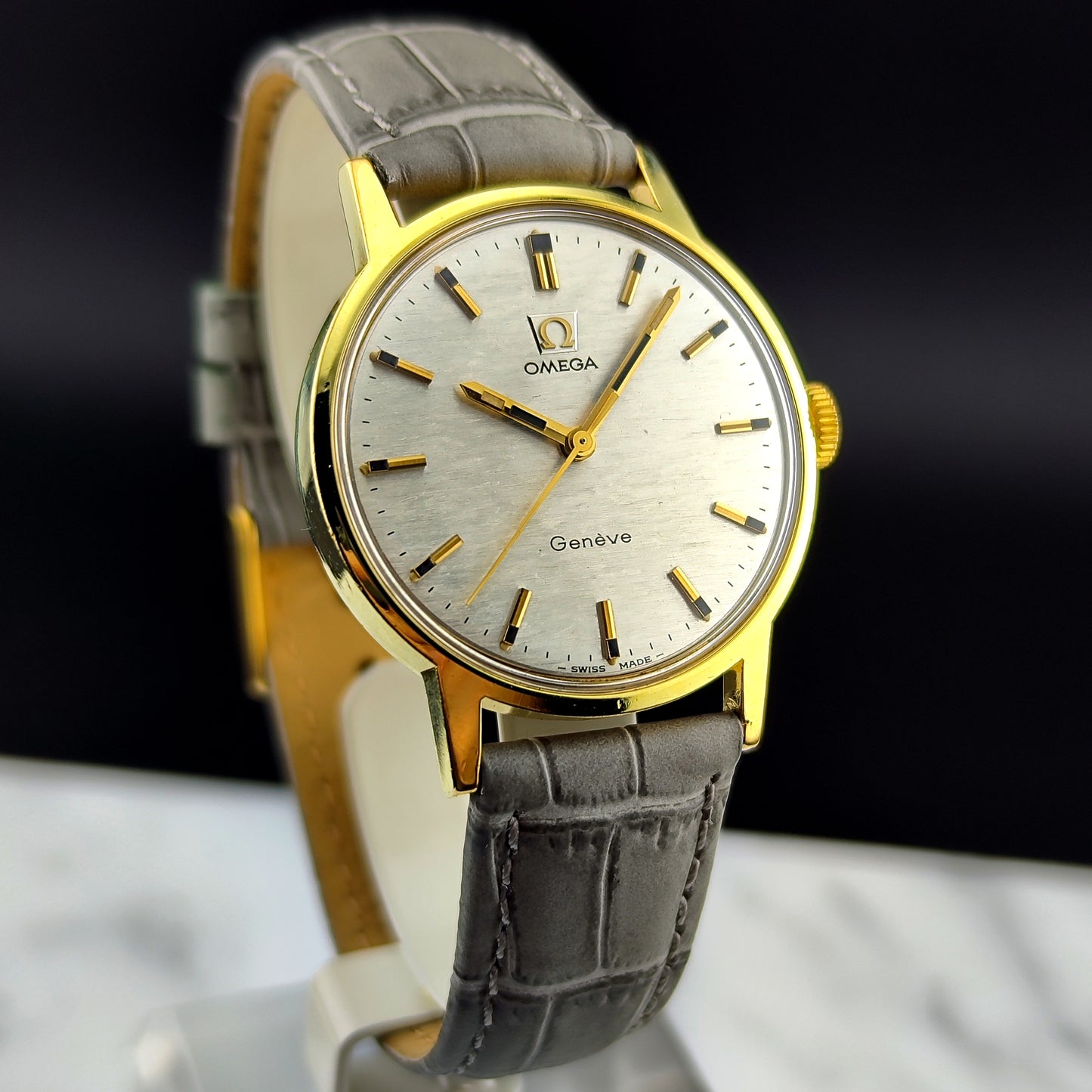 OMEGA Genéve Gold White Special Mosaic Dial Serviced [REF. 135.070]