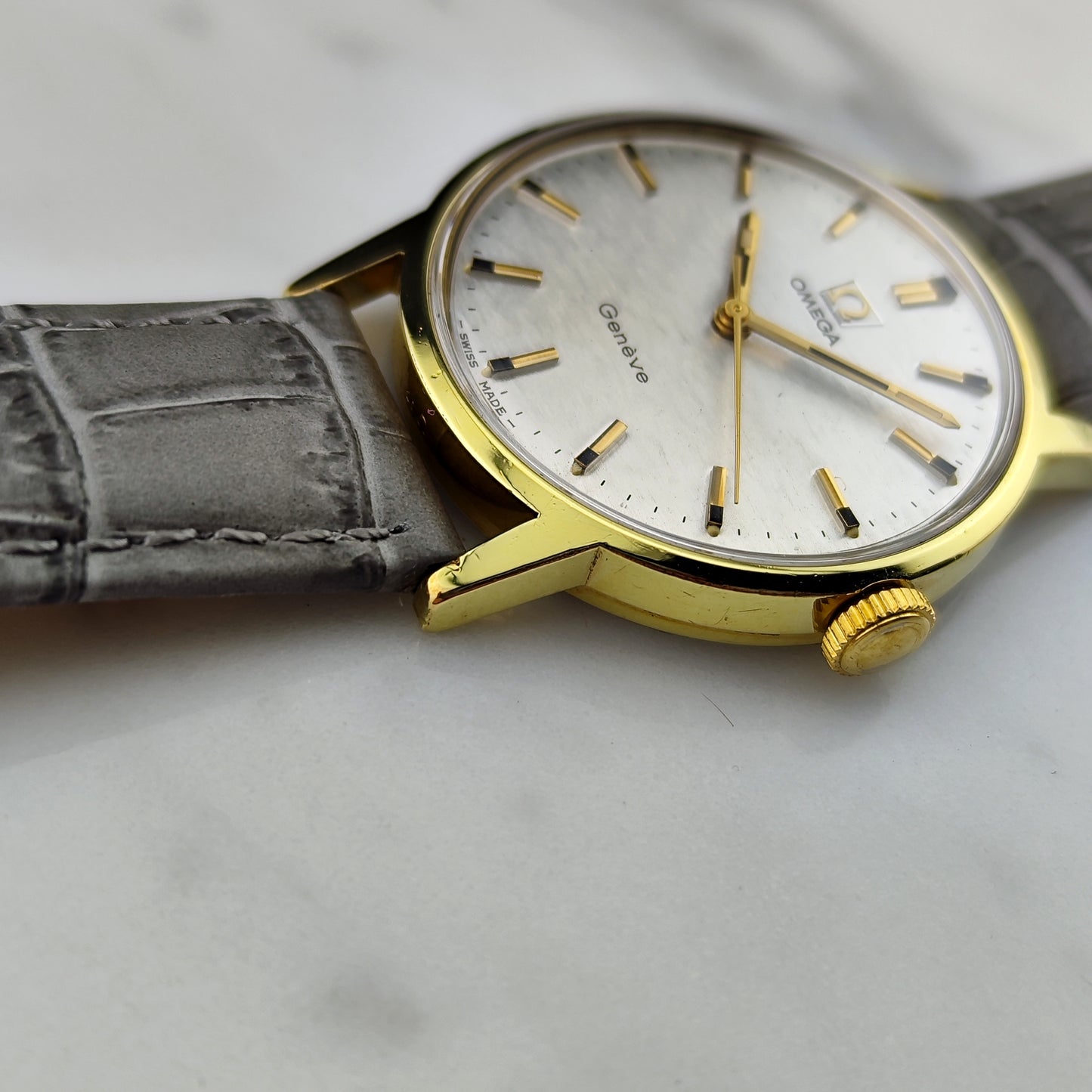 OMEGA Genéve Gold White Special Mosaic Dial Serviced [REF. 135.070]