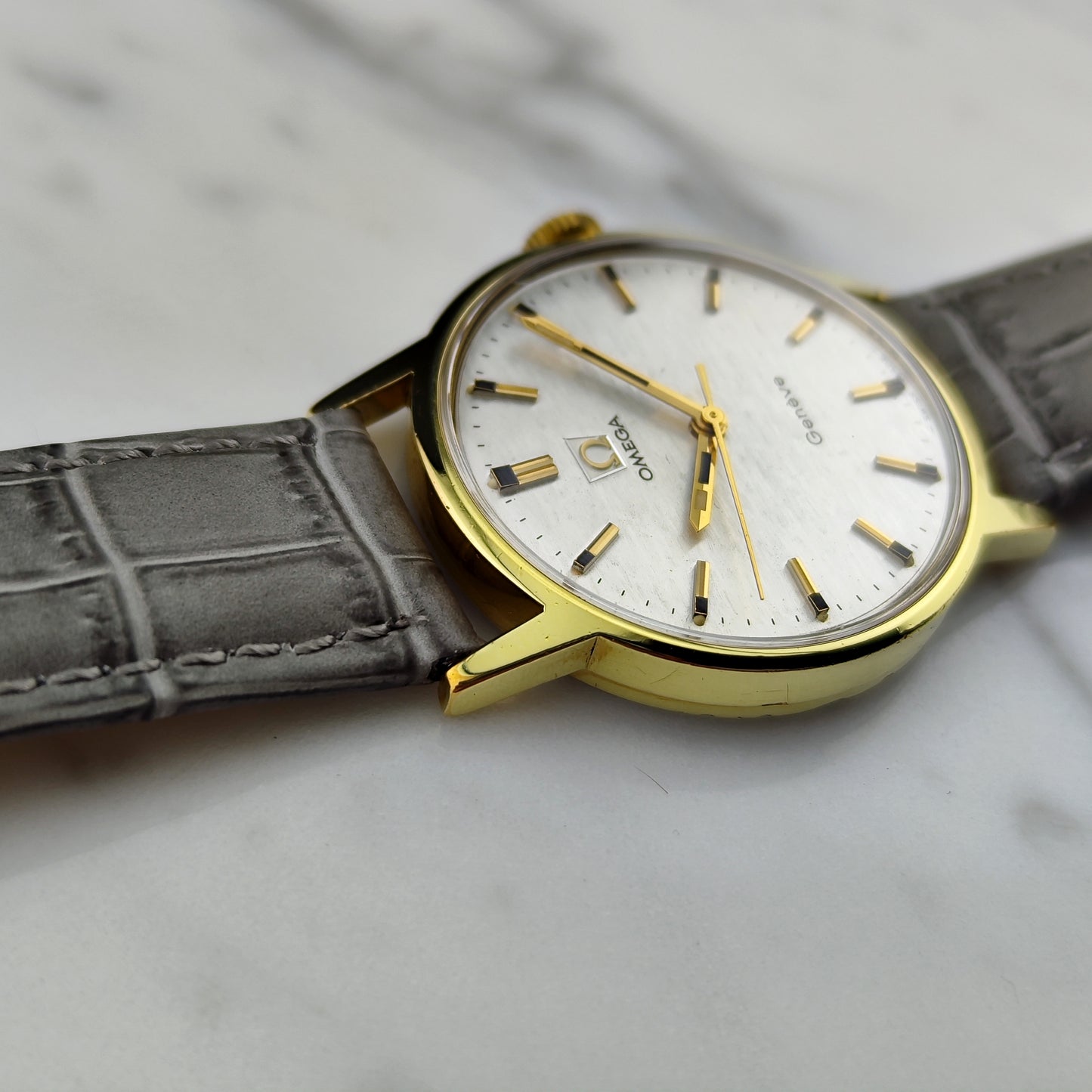 OMEGA Genéve Gold White Special Mosaic Dial Serviced [REF. 135.070]