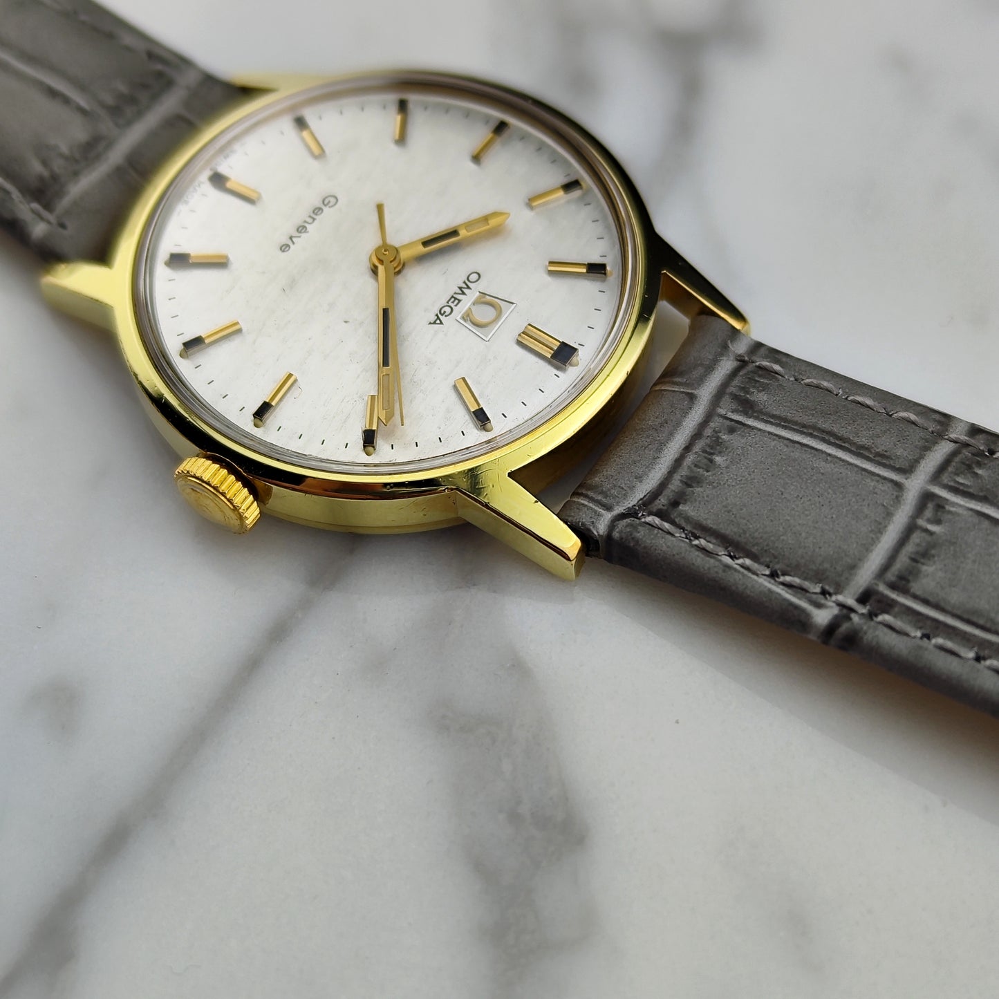 OMEGA Genéve Gold White Special Mosaic Dial Serviced [REF. 135.070]