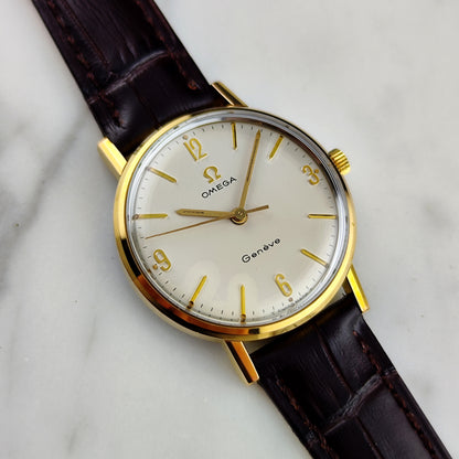 Omega Genéve Gold White Numbers Dial 1967 [REF. 131.018]