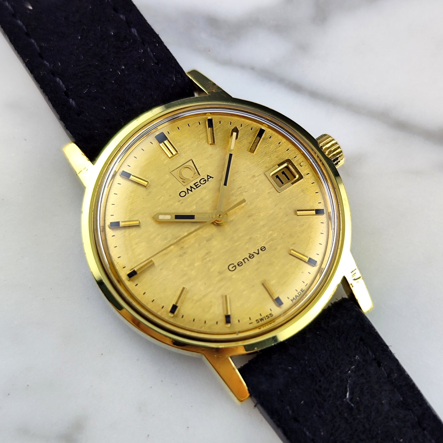 OMEGA Genéve Mosaic Dial Gold 1970 Serviced 07/2026 [REF. 136.070]