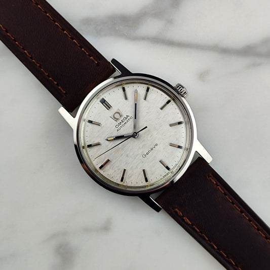 OMEGA Genéve Mosaic Linen Dial Silver 1969 [REF. 165.070]