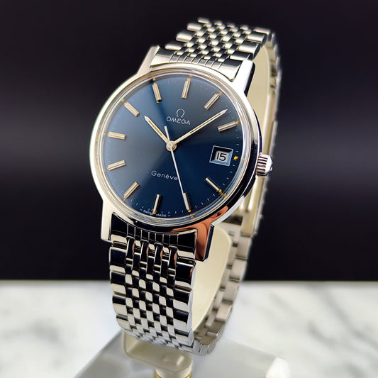OMEGA Genéve Rare Blue Dial with Box [REF. 136.0099]