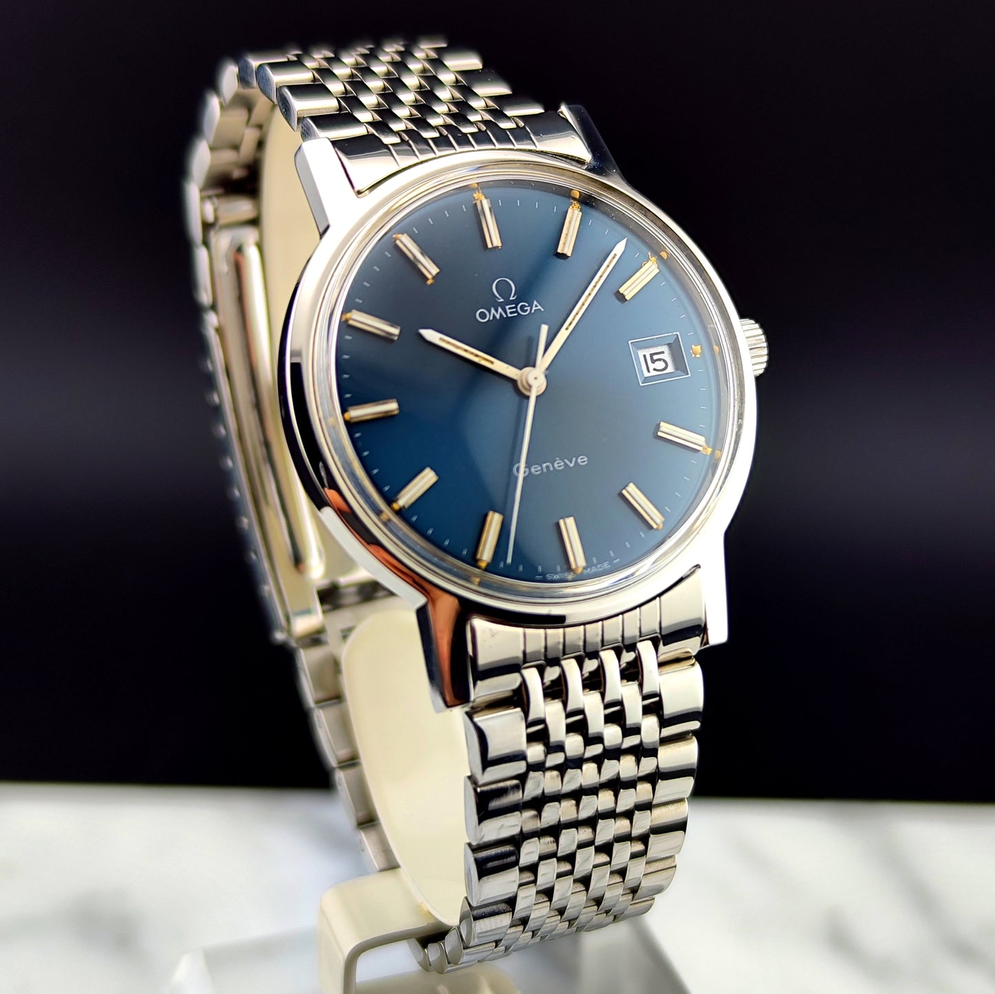 OMEGA Genéve Rare Blue Dial with Box [REF. 136.0099]