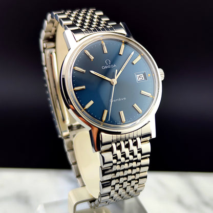 OMEGA Genéve Rare Blue Dial with Box [REF. 136.0099]