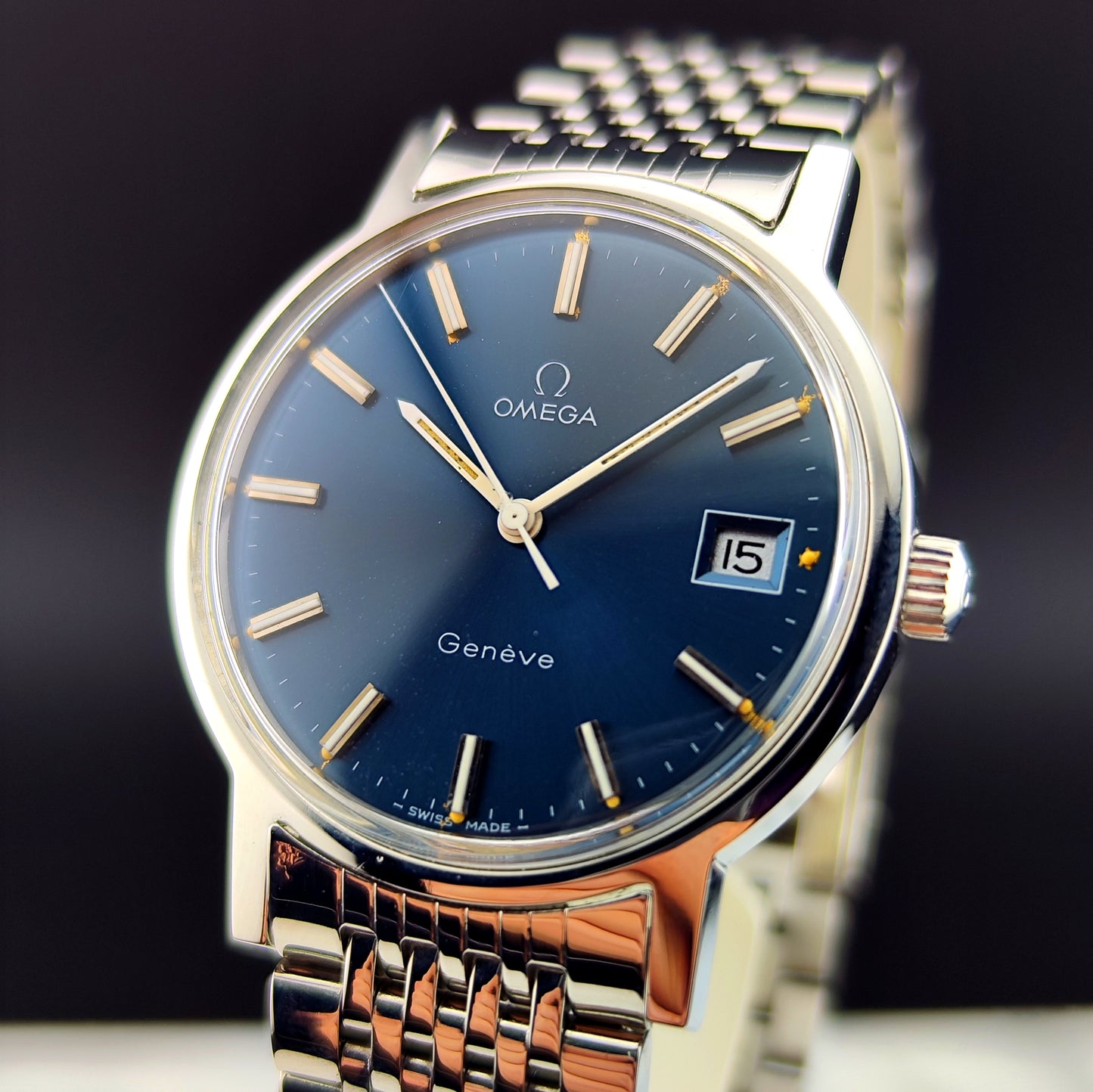 OMEGA Genéve Rare Blue Dial with Box [REF. 136.0099]