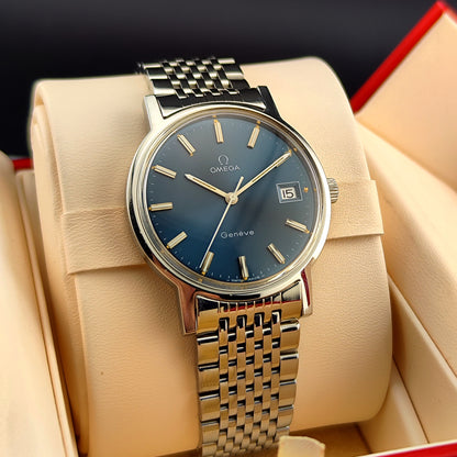 OMEGA Genéve Rare Blue Dial with Box [REF. 136.0099]