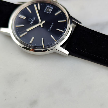 OMEGA Genéve Rare Blue/Grey Dial 1974 Serviced 06/2026 [REF. 136.0104]