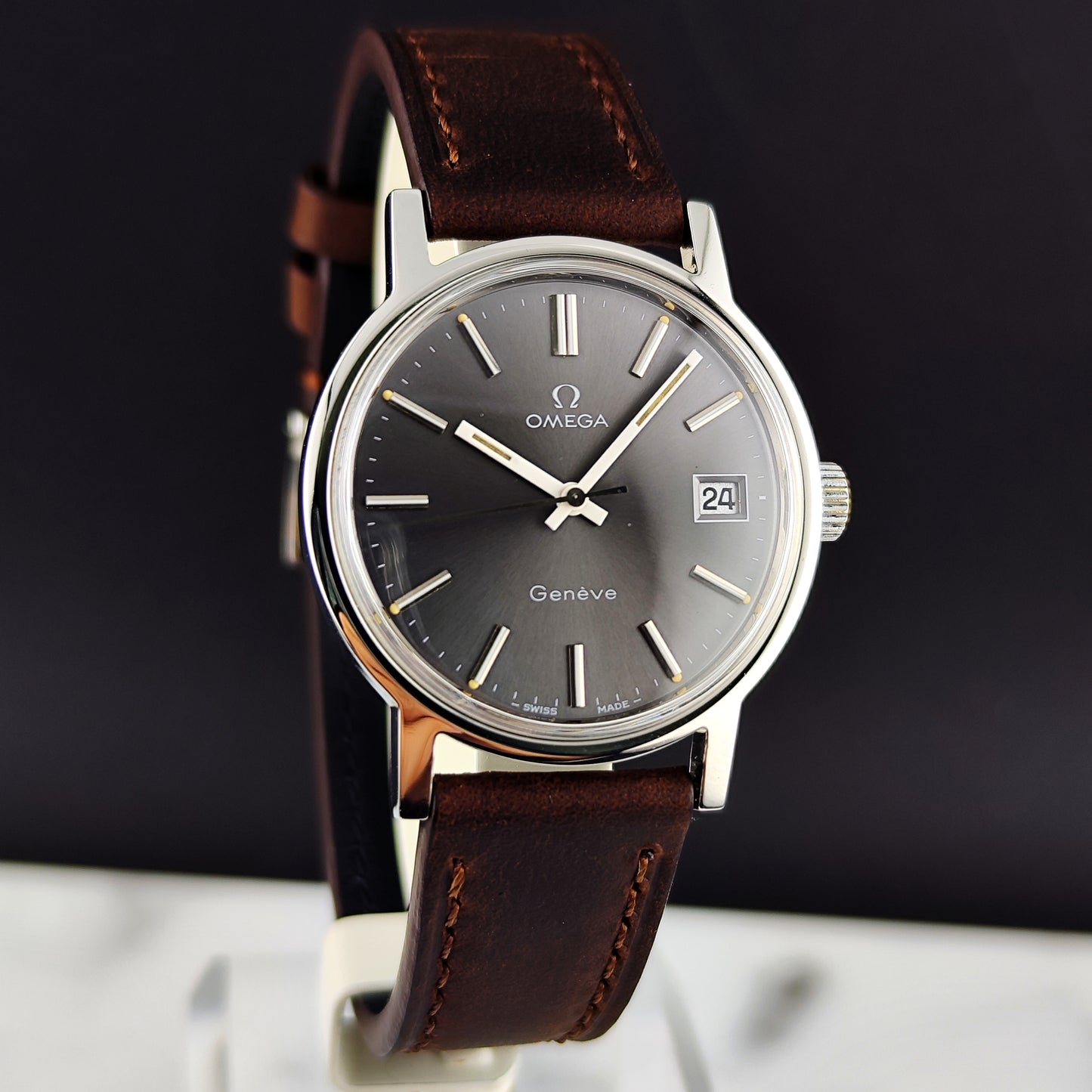 OMEGA Genéve Rare Grey Dial 1974 Serviced 07/2026 [REF. 136.0099]