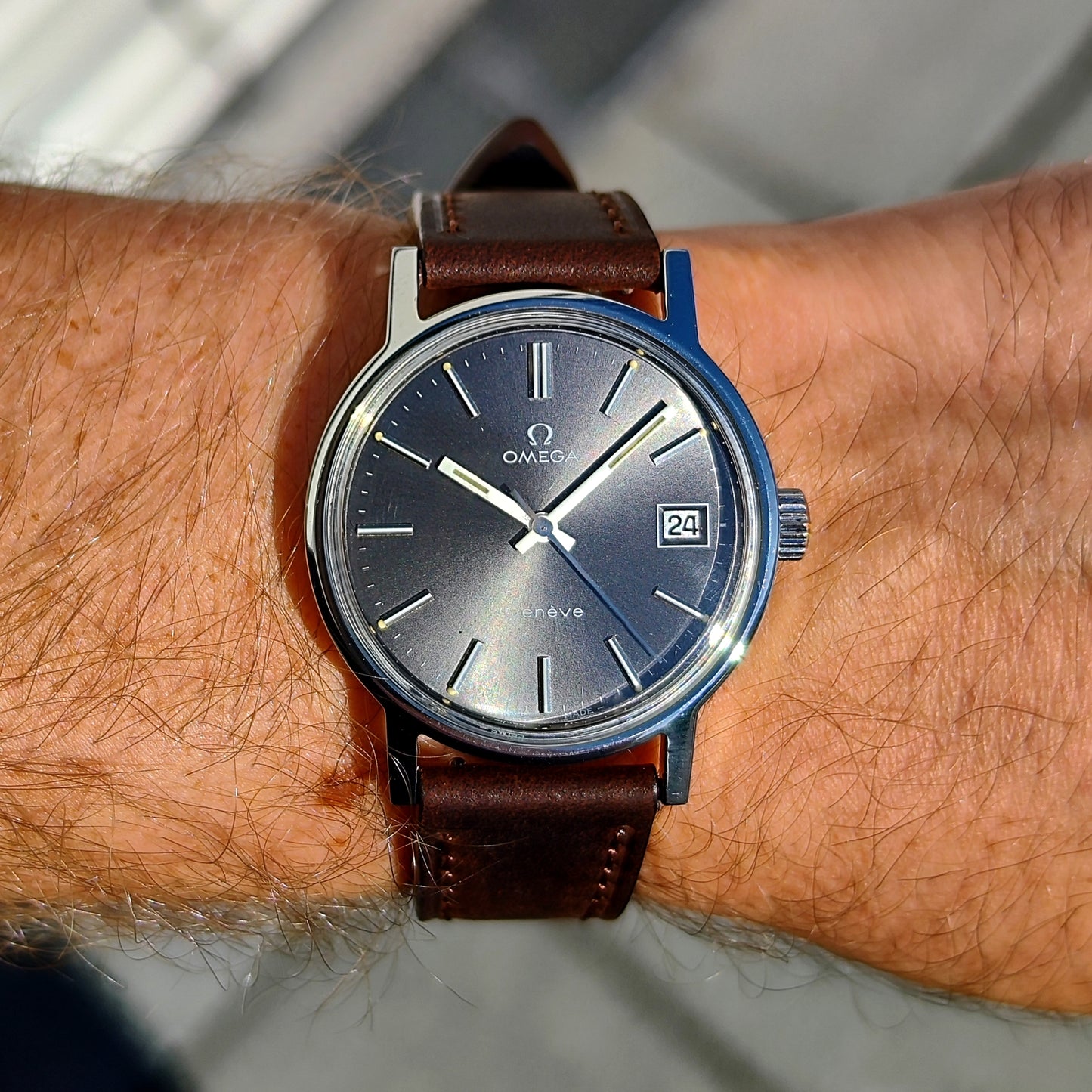 OMEGA Genéve Rare Grey Dial 1974 Serviced 07/2026 [REF. 136.0099]