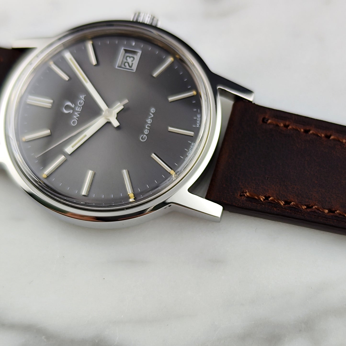 OMEGA Genéve Rare Grey Dial 1974 Serviced 07/2026 [REF. 136.0099]