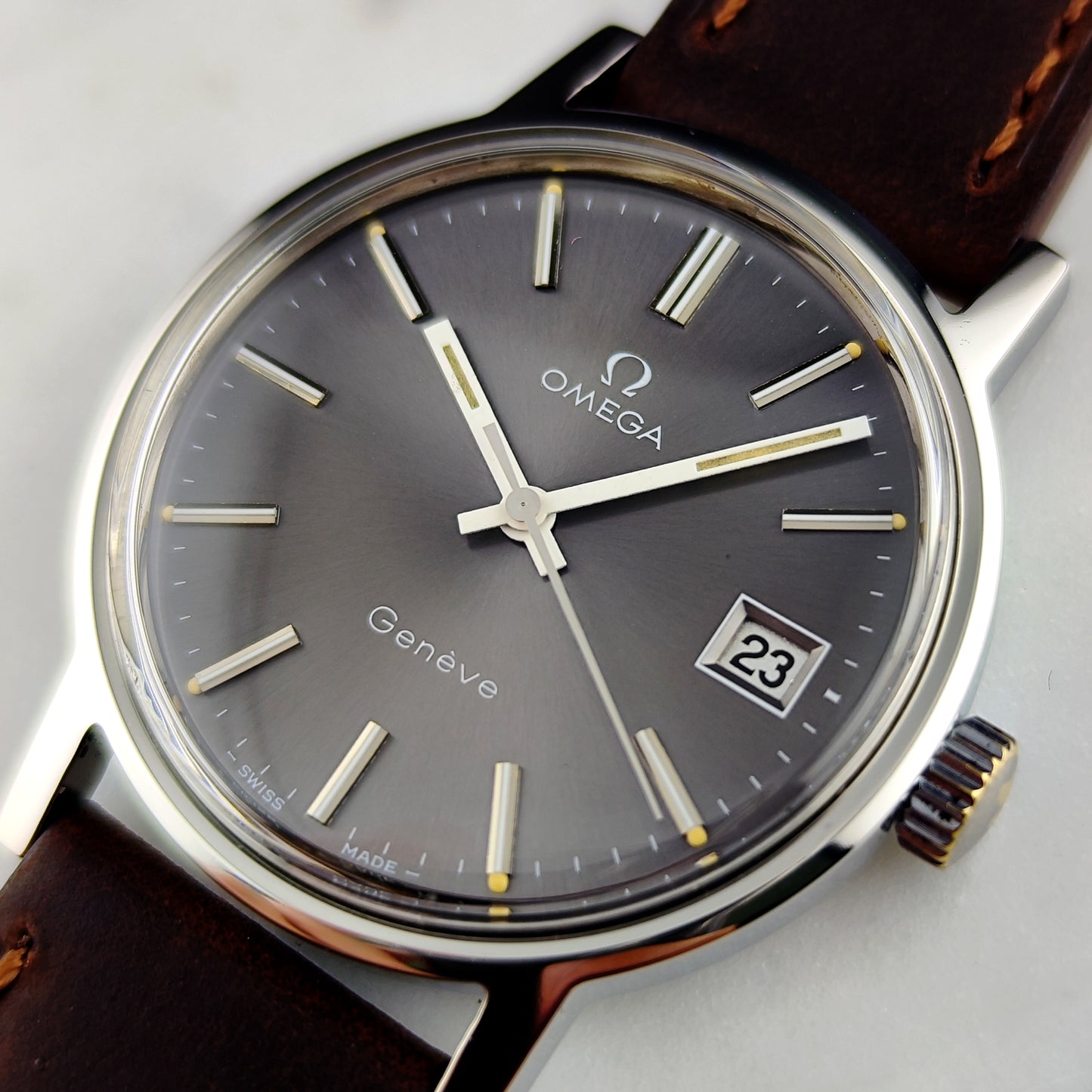 OMEGA Genéve Rare Grey Dial 1974 Serviced 07/2026 [REF. 136.0099]