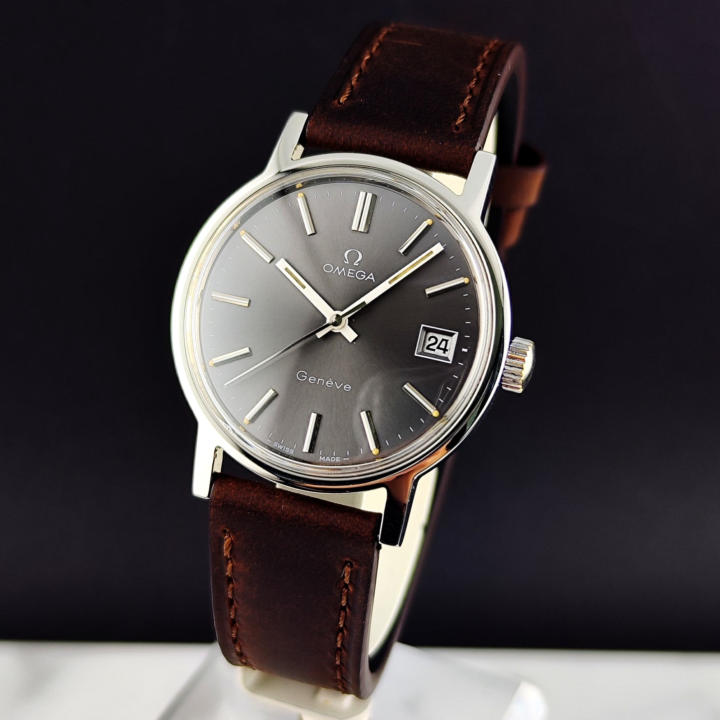 OMEGA Genéve Rare Grey Dial 1974 Serviced 07/2026 [REF. 136.0099]