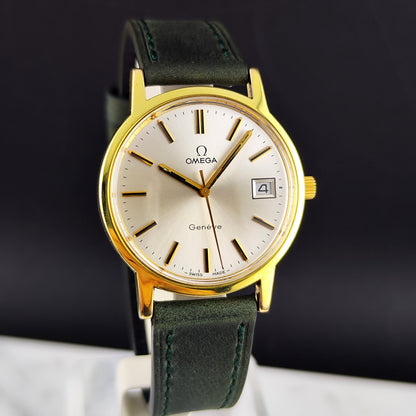 Omega Genéve Gold White Dial 1974 with Box [REF. 136.0104]